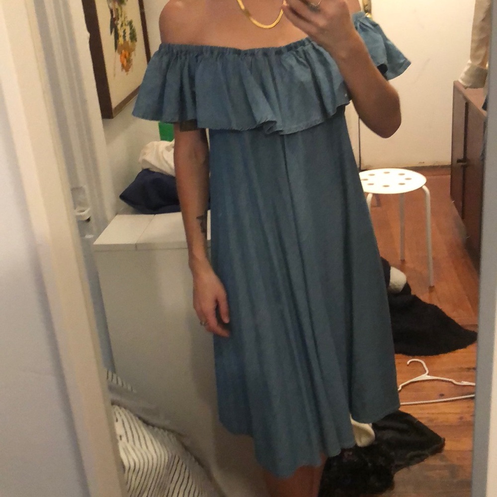 MOVING SALE: AG | Alexa Chung blue chambray dress